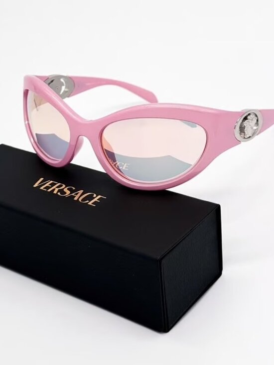 Versace Accessories - NEW VERSACE VE4485 5521/Z PINK ROSE GOLD MIRROR PINK LENS SUNGLASSES AUTHENTIC